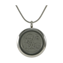 Stainless Steel Pewter Love My Dog Cremation Pendant