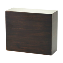 Rustic Acacia Wood Sliding Bottom Adult Cremation Urn